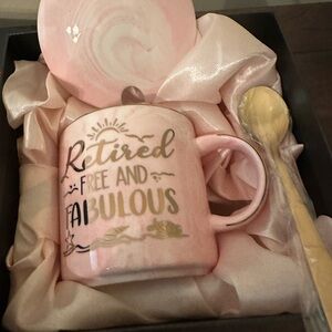 Pink Retired Mug with Spoon
